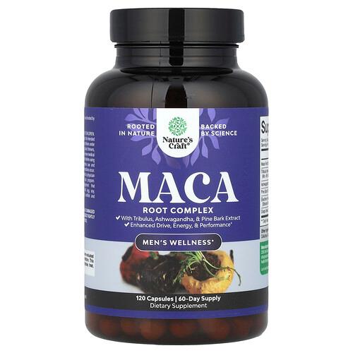 Nature S Craft Men S Wellness Maca Root Complex 120 Capsules