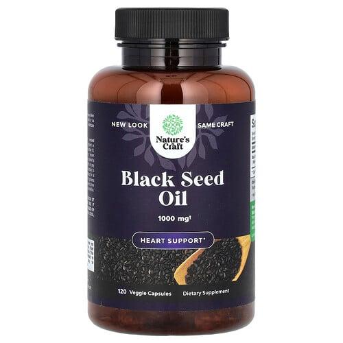 Nature S Craft Black Seed Oil 120 Veggie Capsules 500 Mg Per Capsule