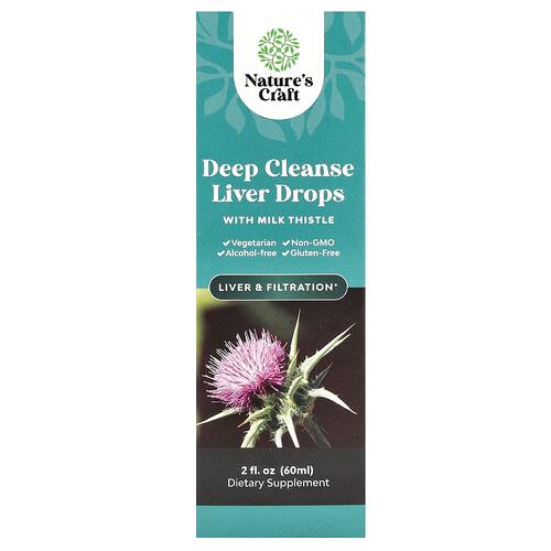Nature S Craft Deep Cleanse Liver Drops With Milk Thistle 2 Fl Oz 60 Ml product image