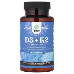 Nature S Craft D3 K2 Cherry 60 Chewable Tablets