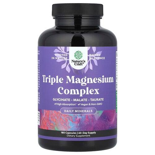 Nature S Craft Triple Magnesium Complex 180 Capsules 133 Mg Per Capsule product image