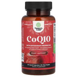 Nature S Craft Coq10 60 Liquid Capsules 100 Mg Per Capsule