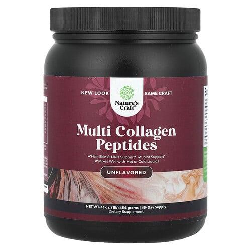 Nature S Craft Multi Collagen Peptides Unflavored 16 Oz 454 G