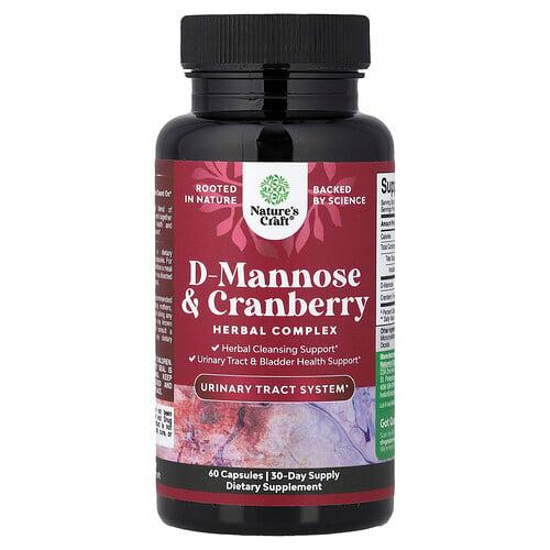 Nature S Craft D Mannose Cranberry 60 Capsules