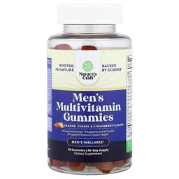 Nature S Craft Men S Multivitamin Gummies Orange Cherry Strawberry 90 Gummies