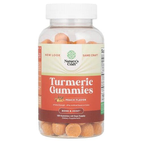 Nature S Craft Turmeric Gummies Peach 120 Gummies