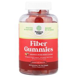 Nature S Craft Fiber Gummies Orange Mixed Berry 120 Gummies