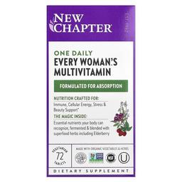 New Chapter One Daily Every Woman S Multivitamin 72 Vegetarian Tablets