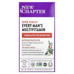 New Chapter One Daily Every Man S Multivitamin 72 Vegetarian Tablets