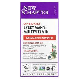 New Chapter One Daily Every Man S Multivitamin 96 Vegetarian Tablets