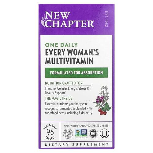 New Chapter One Daily Every Woman S Multivitamin 96 Vegetarian Tablets