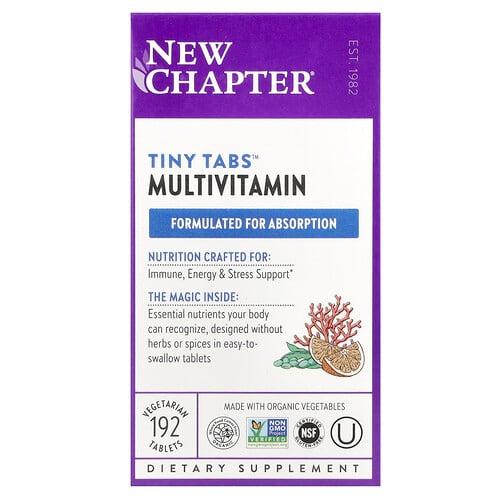 New Chapter Tiny Tabs Multivitamin 192 Vegetarian Tablets product image