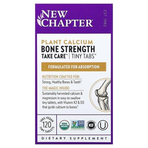 New Chapter Plant Calcium Bone Strength Take Care 120 Vegan Tiny Tablets