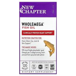 New Chapter Wholemega Fish Oil 120 Softgels