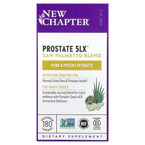 New Chapter Prostate 5lx 180 Vegetarian Capsules