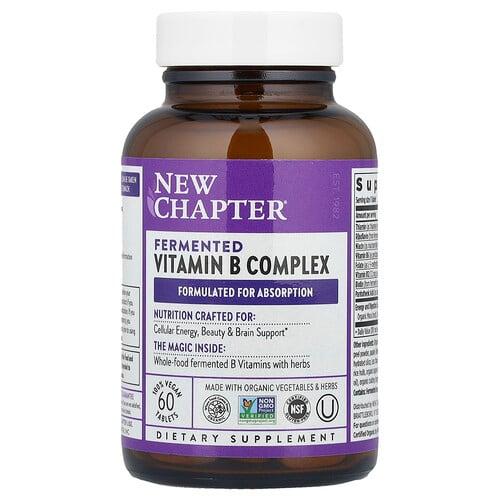 New Chapter Fermented Vitamin B Complex 60 Vegan Tablets