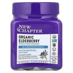 New Chapter Organic Elderberry Whole Food Gummies 60 Vegan Gummies