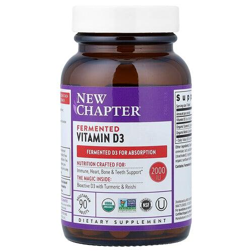 New Chapter Fermented Vitamin D3 90 Vegetarian Tablets product image