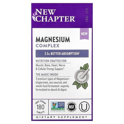 New Chapter Magnesium Complex 180 Tablets 162 5 Mg Per Tablet