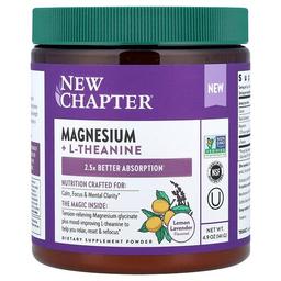 New Chapter Magnesium L Theanine Powder Lemon Lavender 4 9 Oz 141 G