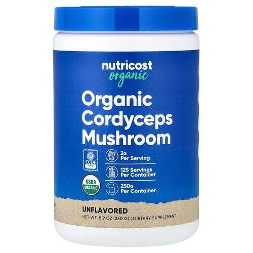 Nutricost Organic Cordyceps Mushroom Unflavored 8 9 Oz 250 G