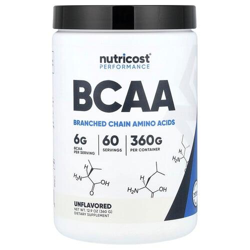 Nutricost Performance Bcaa Unflavored 12 9 Oz 360 G