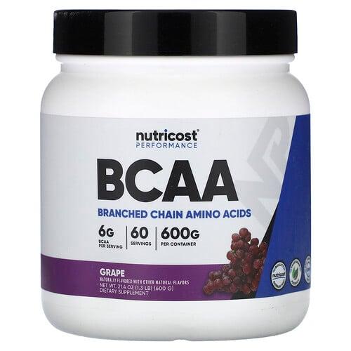 Nutricost Performance Bcaa Grape 1 3 Lb 600 G