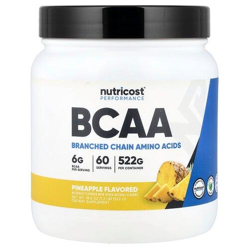Nutricost Performance Bcaa Pineapple 1 2 Lb 522 G