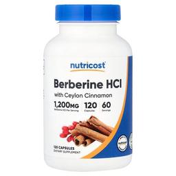 Nutricost Berberine Hcl With Ceylon Cinnamon 120 Capsules