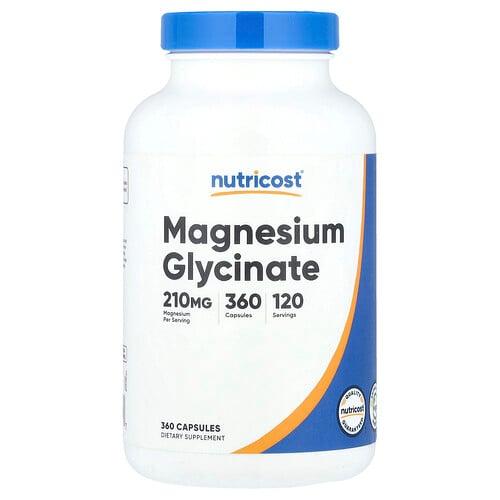 Nutricost Magnesium Glycinate 360 Capsules 70 Mg Per Capsule