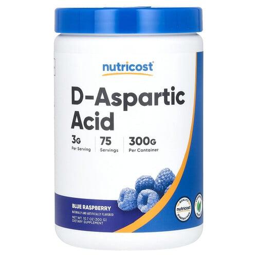 Nutricost D Aspartic Acid Blue Raspberry 10 7 Oz 300 G