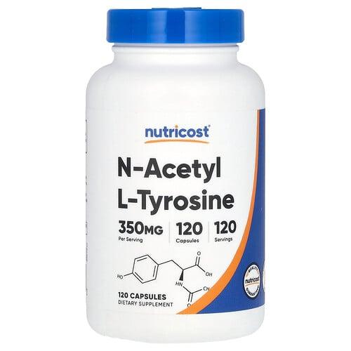 뉴트리코스트 Nutricost, N-아세틸 L-티로신, 350mg, 캡슐 120정 product image