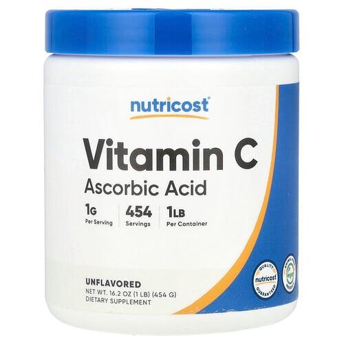 Nutricost Vitamin C Unflavored 16 2 Oz 454 G