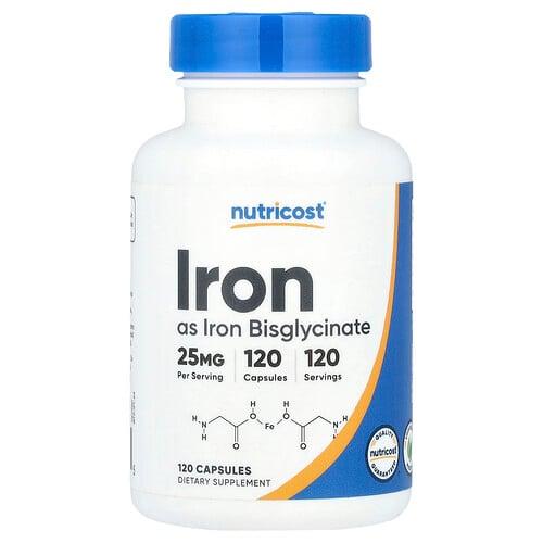 Nutricost Iron 25 Mg 120 Capsules product image