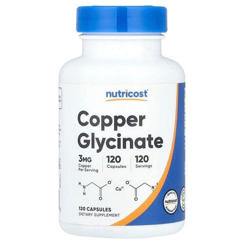 Nutricost Copper Glycinate 3 Mg 120 Capsules