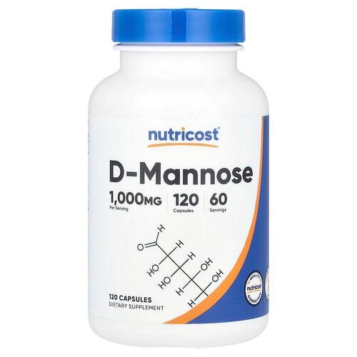 Nutricost D Mannose 120 Capsules 500 Mg Per Capsule