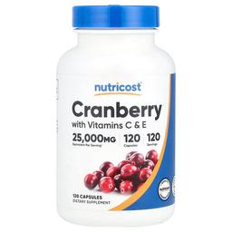 Nutricost Cranberry With Vitamins C E 120 Capsules