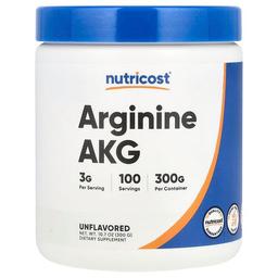 Nutricost Arginine Akg Unflavored 10 7 Oz 300 G