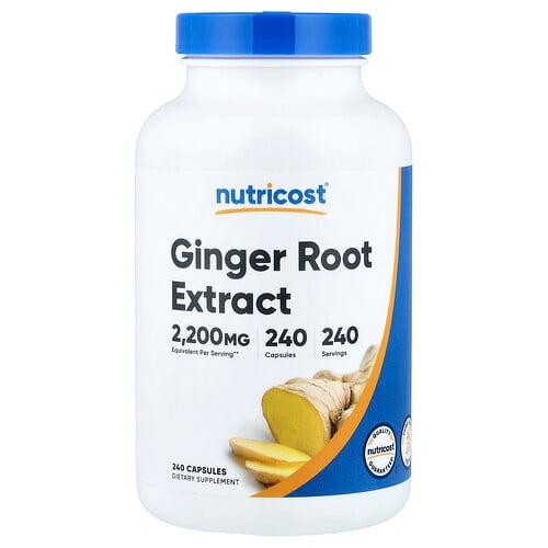Nutricost Ginger Root Extract 240 Capsules 550 Mg Per Capsule