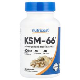 Nutricost Ksm 66 Ashwagandha Root Extract 600 Mg 30 Capsules