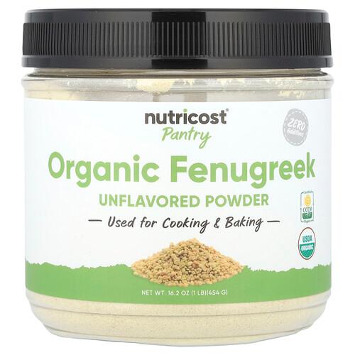 Nutricost Pantry Organic Fenugreek Powder Unflavored 16 2 Oz 454 G