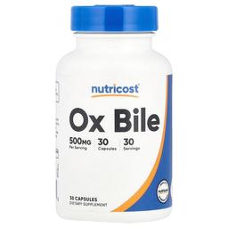 Nutricost Ox Bile 500 Mg 30 Capsules