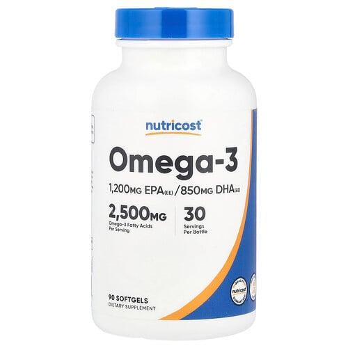 Nutricost Omega 3 90 Softgels 833 Mg Per Softgel