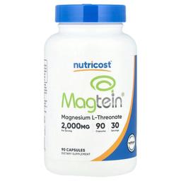 Nutricost Magtein Magnesium L Threonate 90 Capsules 666 Mg Per Capsule