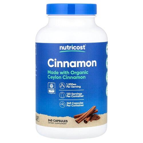 Nutricost Cinnamon 240 Capsules 600 Mg Per Capsule