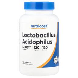 Nutricost Lactobacillus Acidophilus 50 Mg 500 Million Cfu 120 Capsules