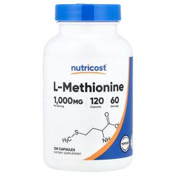 Nutricost L Methionine 120 Capsules 500 Mg Per Capsule