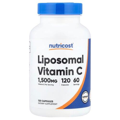 Nutricost Liposomal Vitamin C 120 Capsules 750 Mg Per Capsule