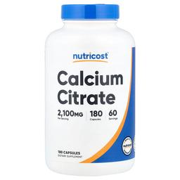 Nutricost Calcium Citrate 180 Capsules 700 Mg Per Capsule