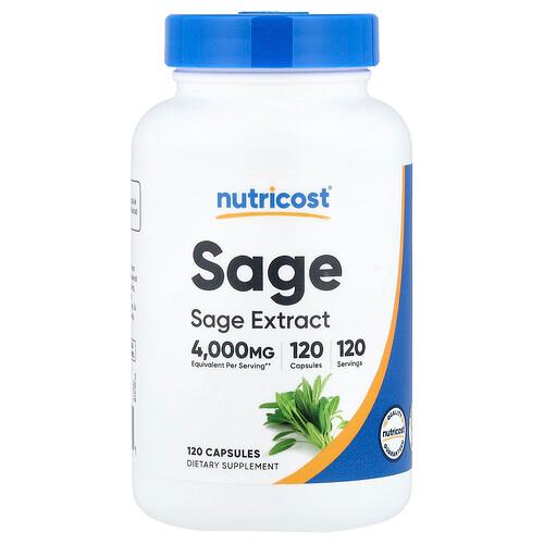 Nutricost Sage 120 Capsules 400 Mg Per Capsule